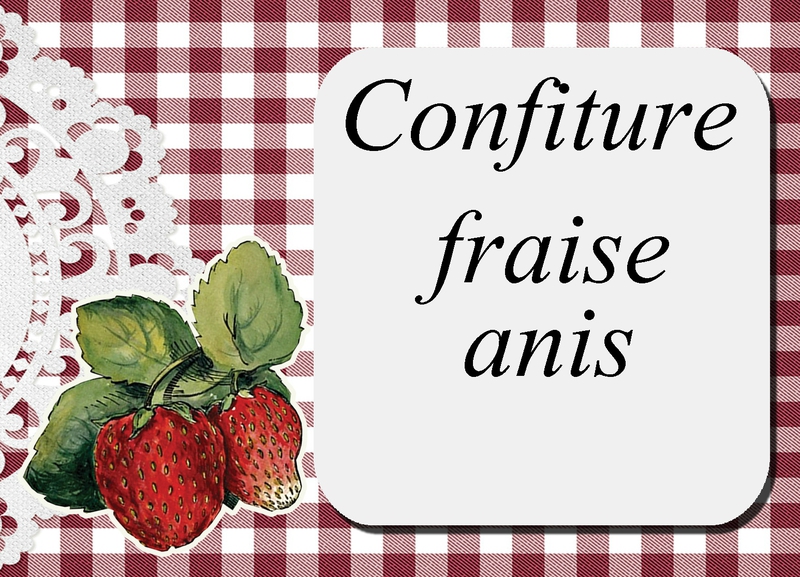 confiture fraise anis