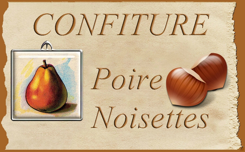 confiture poire noisette blog