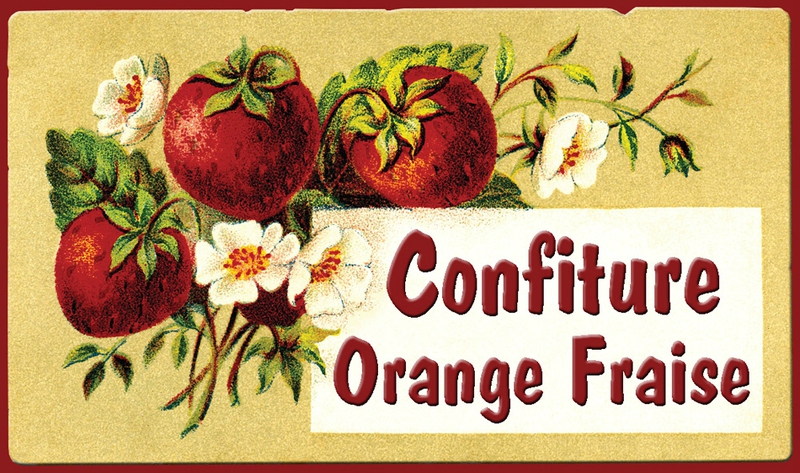 confiture orange fraise