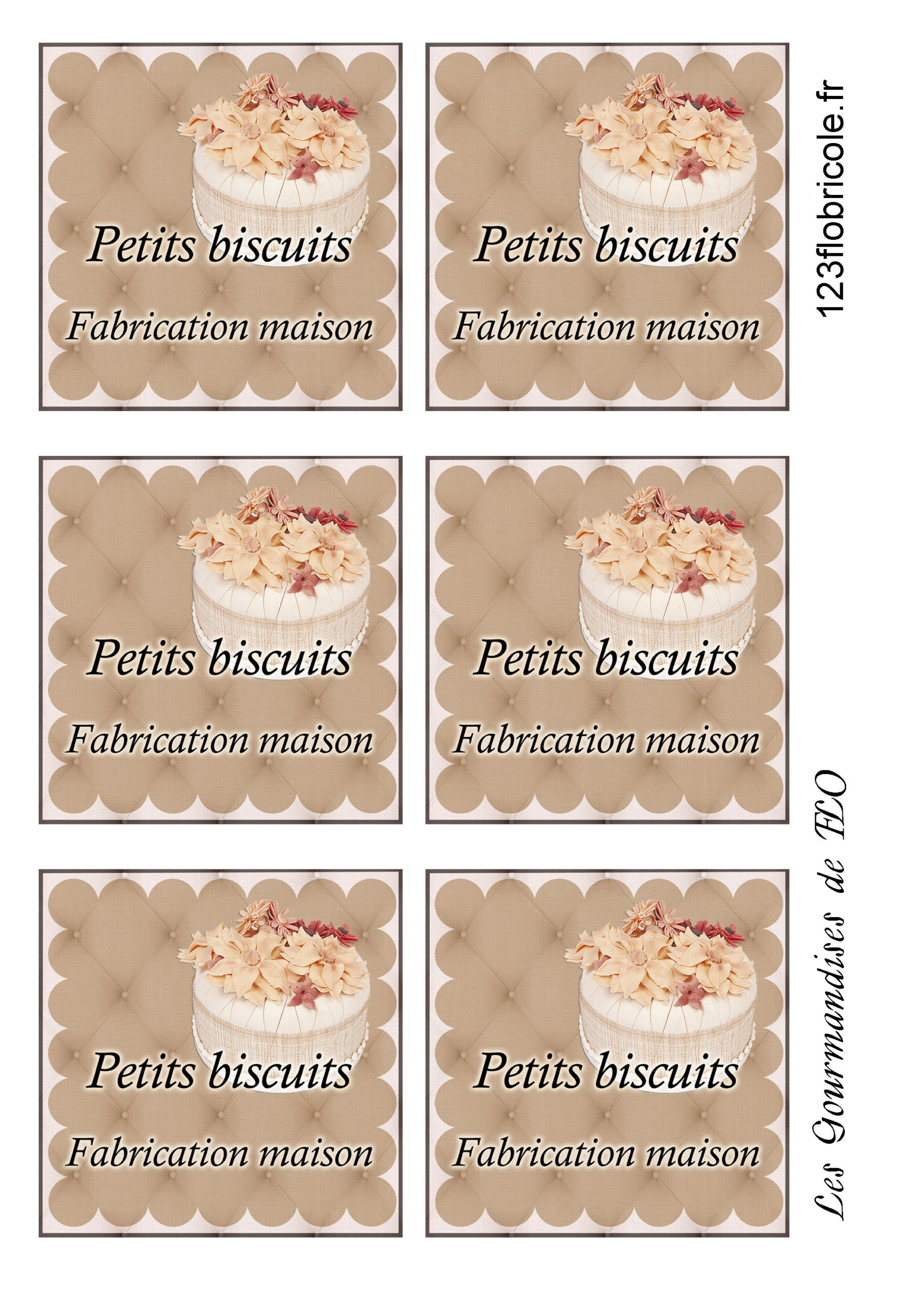 Biscuits Maison Recette Et Tiquette Imprimer Flo Bricole