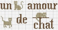 grilles gratuites point croix chats