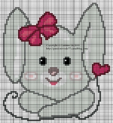 grilles gratuites lapin croix