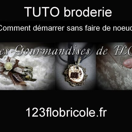 tuto broderie comment broder sans noeud