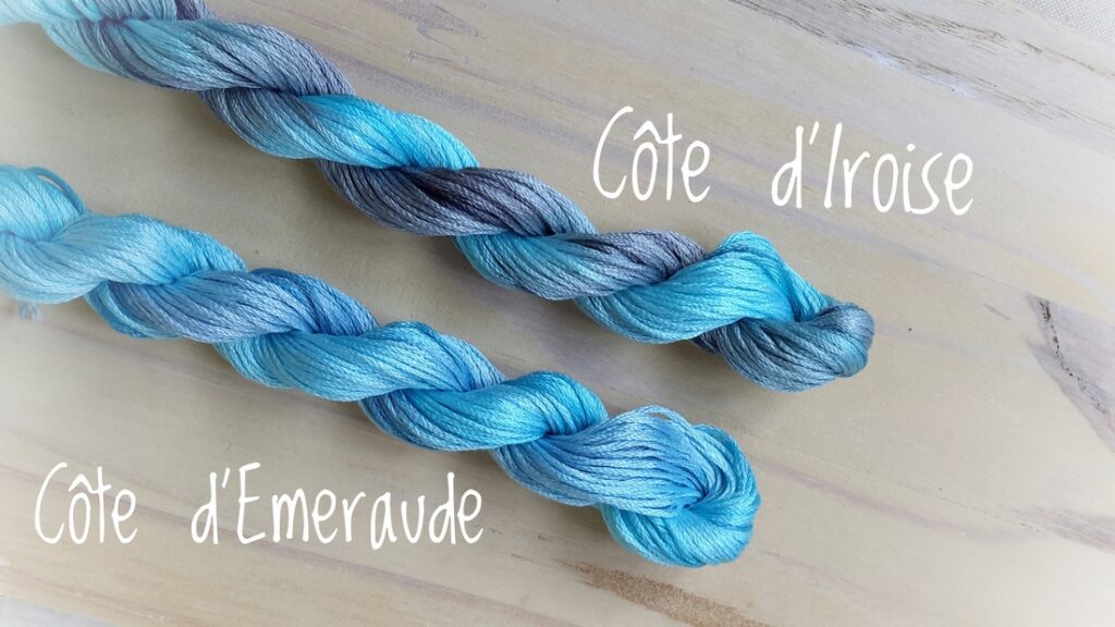 fils teintés nuancés mer