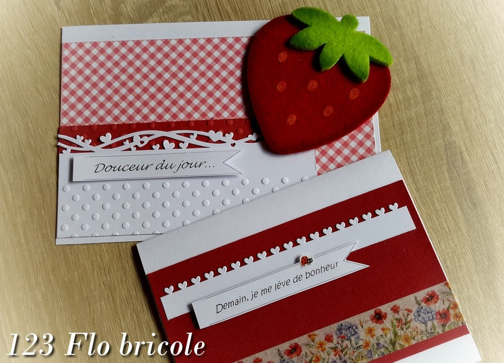cartes été vacances fraise