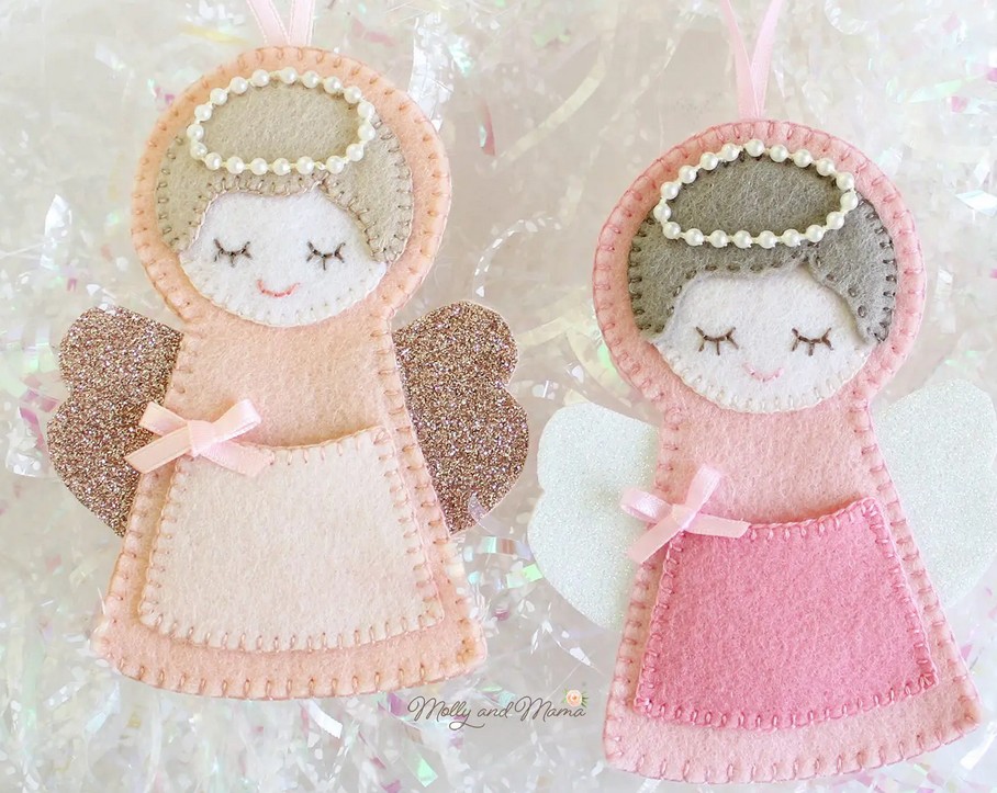 feutrine décoration noël ange