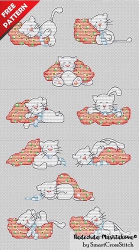 grilles gratuites croix chats