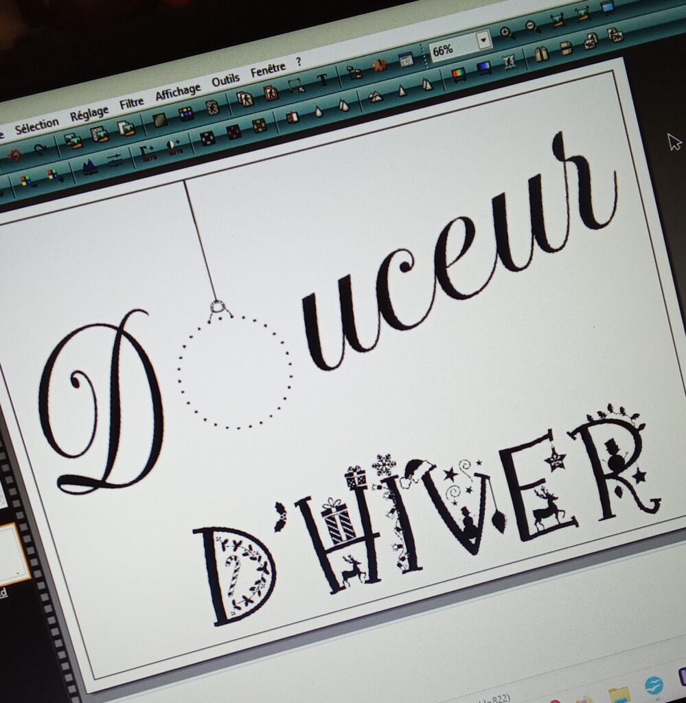 année cartes noël broder