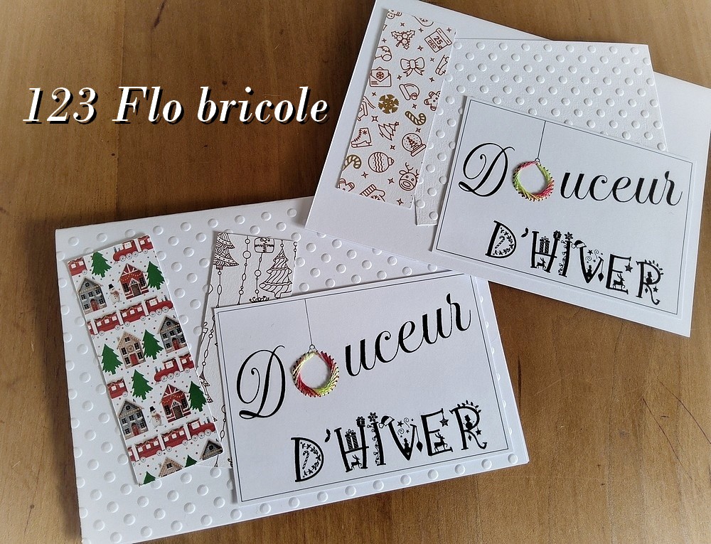 cartes noël broder papier