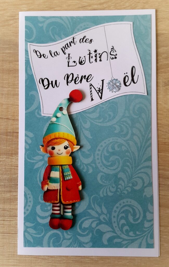 broderie papier noel facile