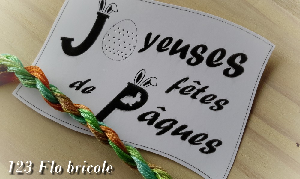 cartes broderie papier pâques