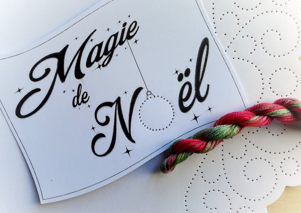 cartes broder magie noël