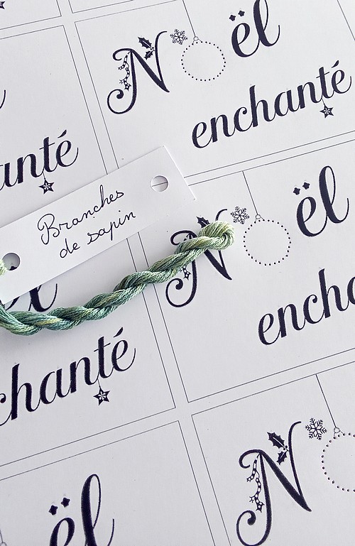 cartes noël broderie papier