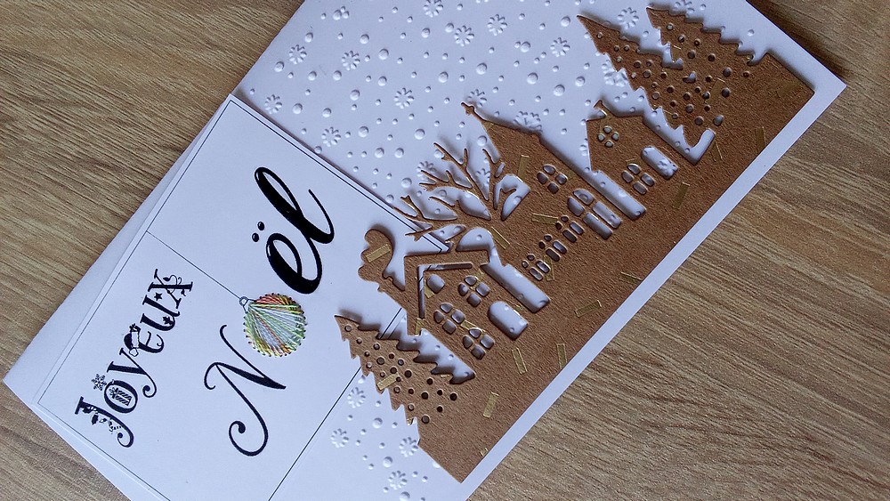 cartes noël broderie papier